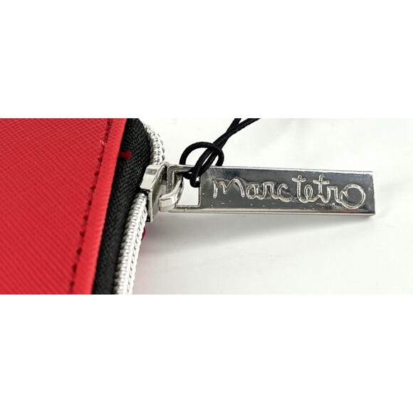 NWT Marc Tetro 8” Red With White Westie Zip Faux Leather Wallet w/Box - Picture 5 of 6
